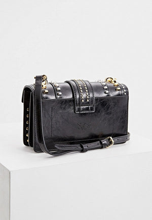 Pinko Love studded shoulder bag
