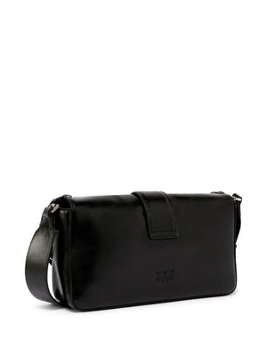 Pinko Love Bag Slouchy soft shoulder bag with fringing