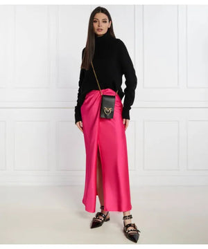Pinko Love One Smart Phone Bag in Leather black