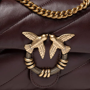 PINKO LARGE LOVE BAG PUFF MAXI QUILT JEWEL