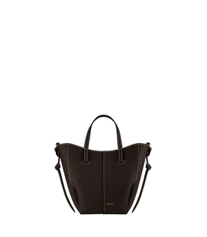 Polene Cyme Tote Nano EDITION TEXTURED EBONY