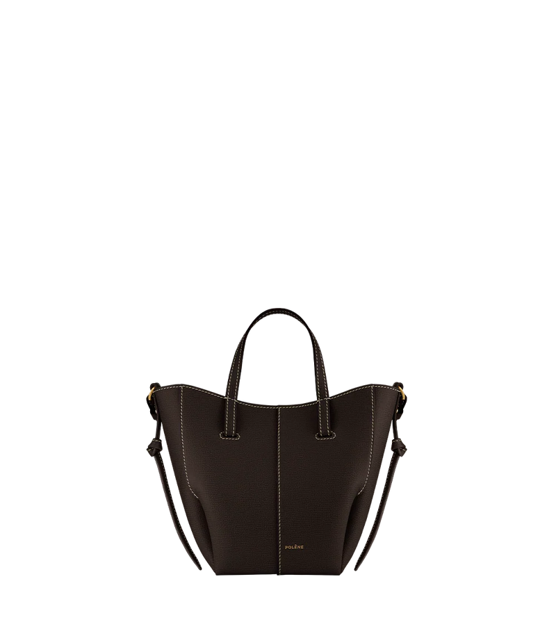 Polene Cyme Tote Nano EDITION TEXTURED EBONY