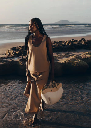 Polène Cyme Edition Beige Canvas