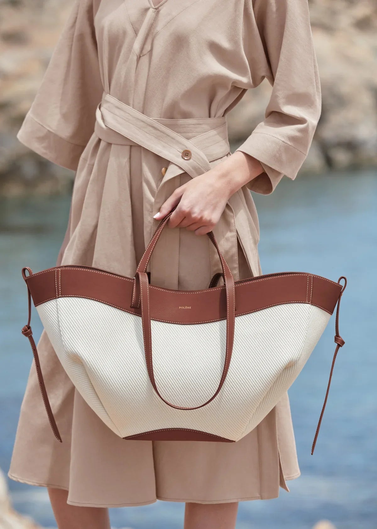 Polène Cyme Edition Cognac Canvas