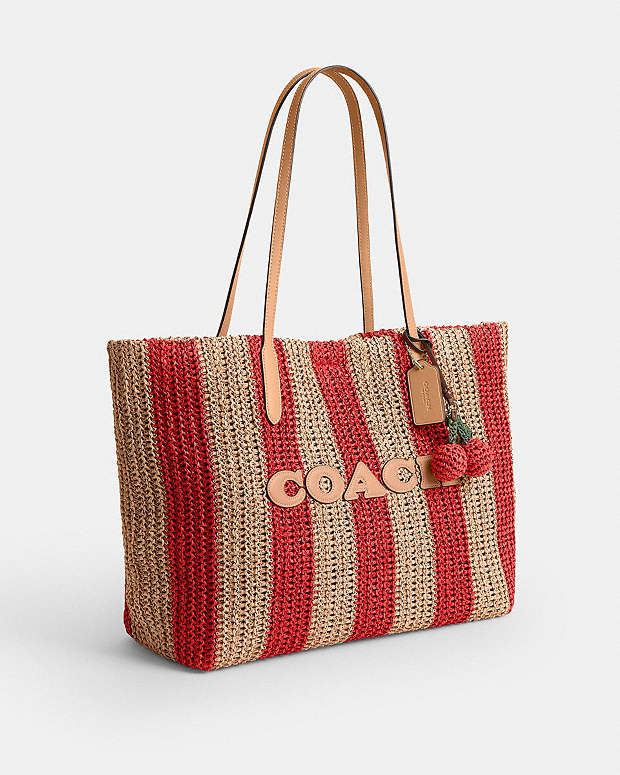 Coach Large City Tote Bag With Charms