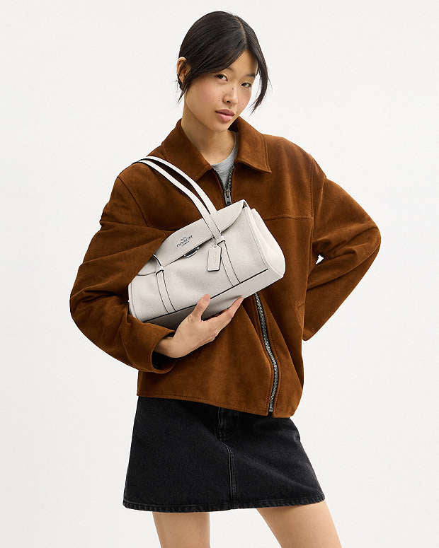 Coach Bridget Flap Shoulder Bag in white