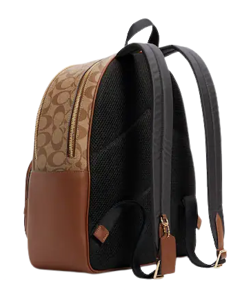 Coach Court Backpack In Blocked Signature Canvas
