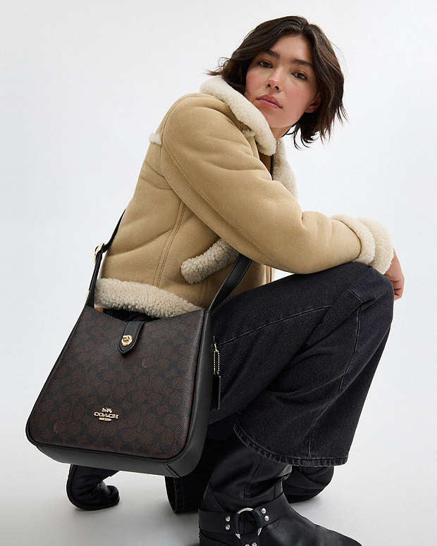 Coach Hadley Crossbody Bag in signature canvas
