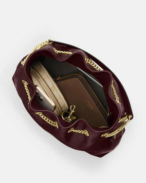 Coach Eveline shoulder bag in burgundy