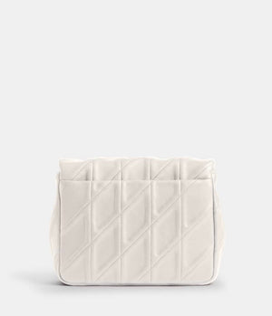 Coach Times Square Tabby Shoulder Bag with Quilting in white
