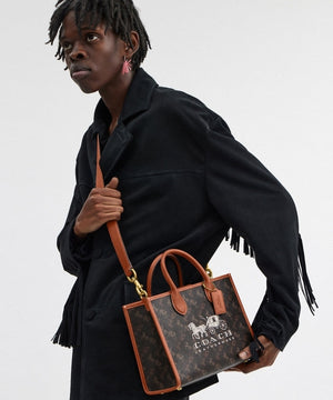 Coach Ace Tote 26 With Horse And Carriage Print