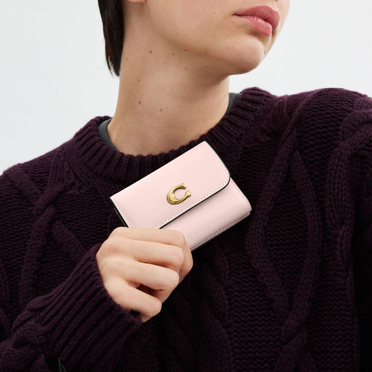 Coach Essential Card Holder Wallet in blush