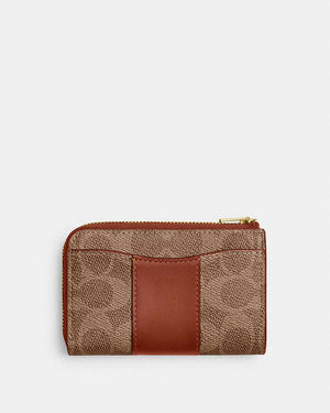 Coach Essential L-Zip Key Case In Signature Canvas