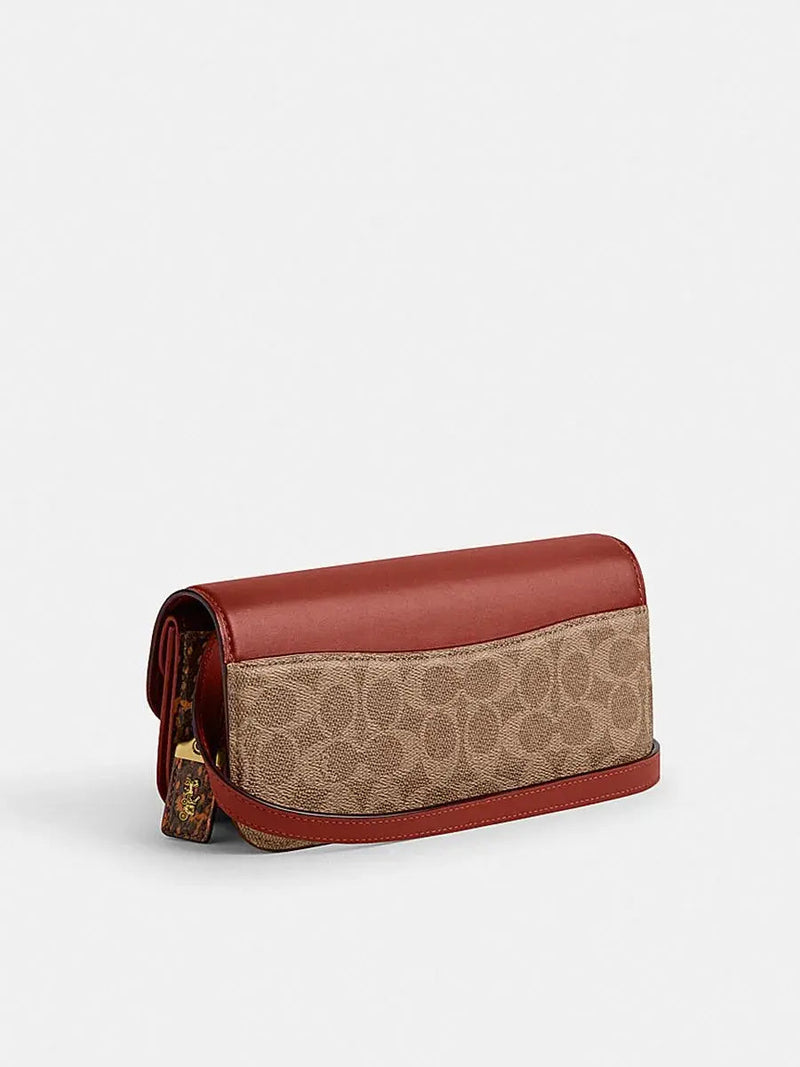 IDOL BAG 23 IN SIGNATURE CANVAS WITH SNAKESKIN DETAIL BEIGE