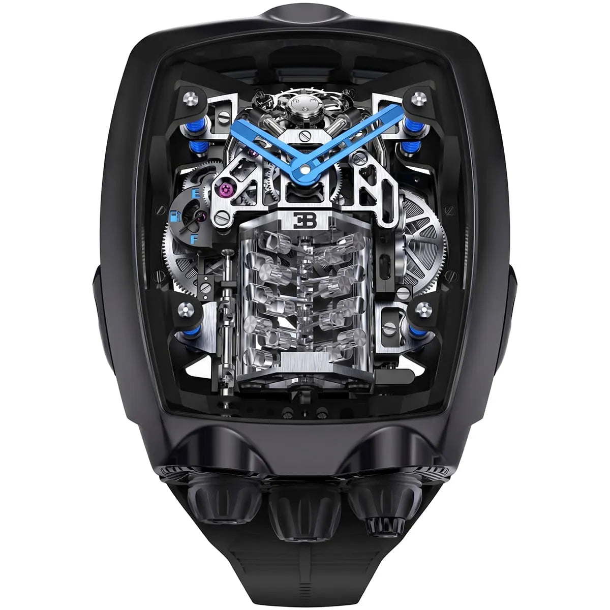 Jacob & Co. for Bugatti Chiron Tourbillon Men’s Black Skeleton Watch