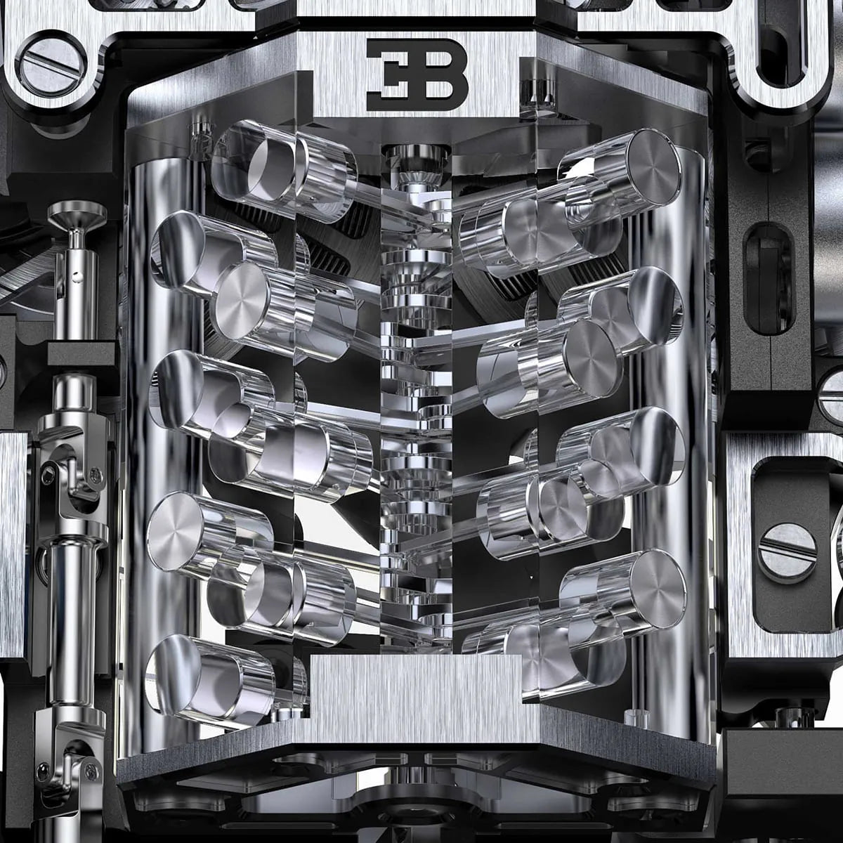 Jacob & Co. for Bugatti Chiron Tourbillon Men’s Black Skeleton Watch