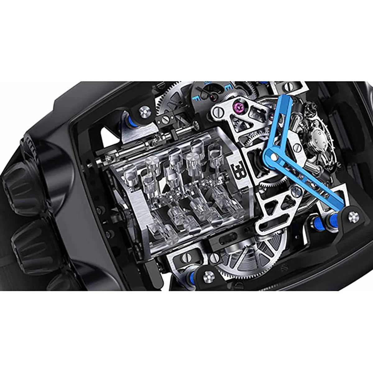 Jacob & Co. for Bugatti Chiron Tourbillon Men’s Black Skeleton Watch