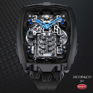 Jacob & Co. for Bugatti Chiron Tourbillon Men’s Black Skeleton Watch