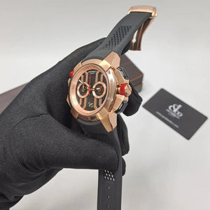 Jacob & Co. Men’s Epic X Chrono Rose Gold-Tone Skeleton Watch