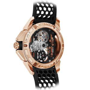Jacob & Co. Men’s Epic X Rose Gold-Tone Skeleton Watch