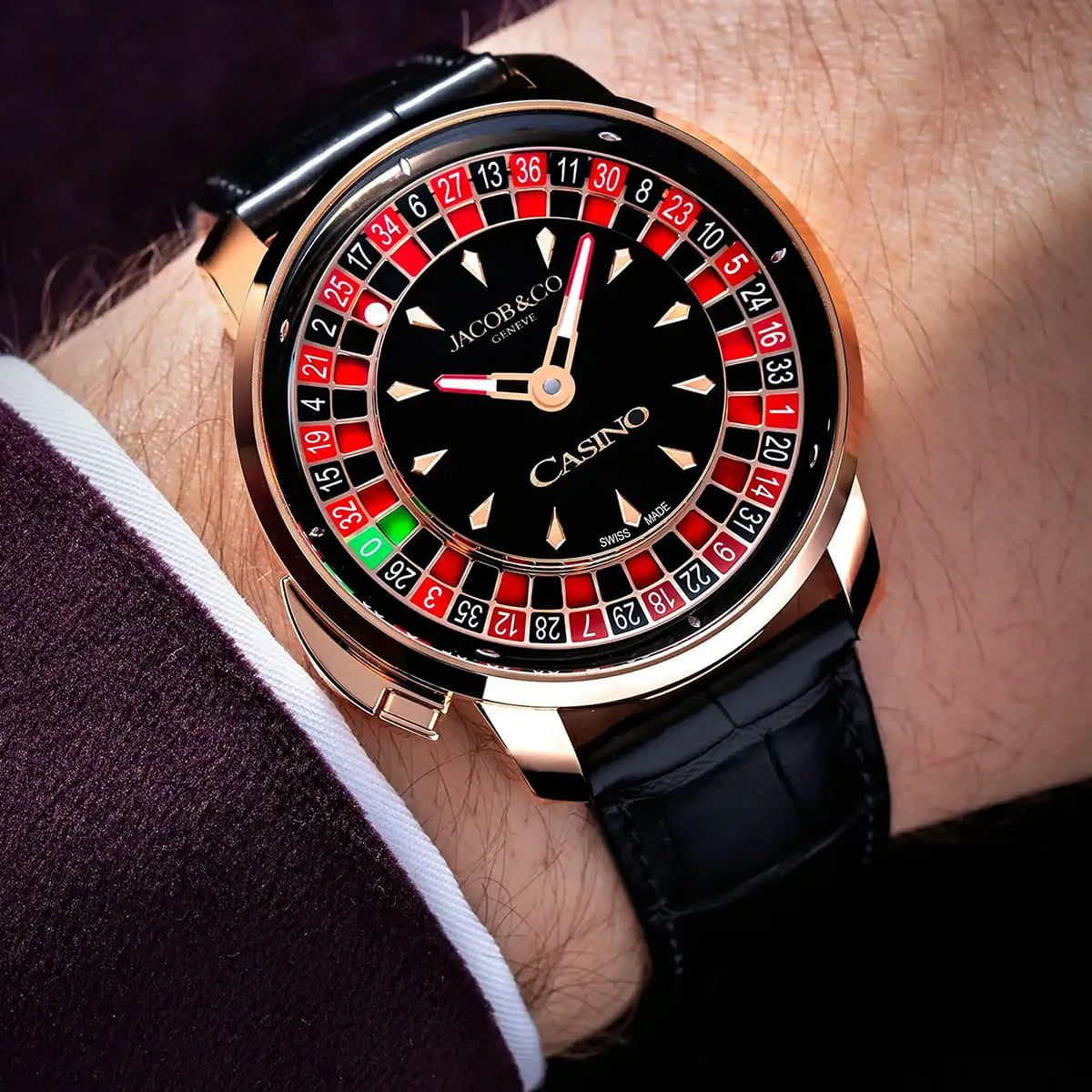 Jacob & Co. Men’s Casino Tourbillon Roulette Dial Watch