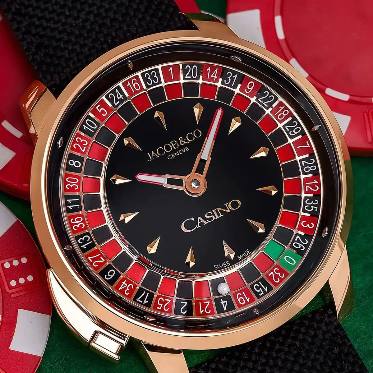Jacob & Co. Men’s Casino Tourbillon Roulette Dial Watch