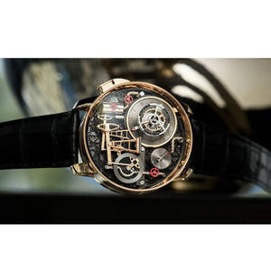 Jacob & Co. Men’s Oil Pump Rose Gold-Tone Skeleton Watch