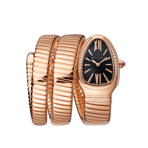 Bvlgari Serpenti Super Clone Swiss Machine 35mm watch with a sleek design and stainless steel bracelet.