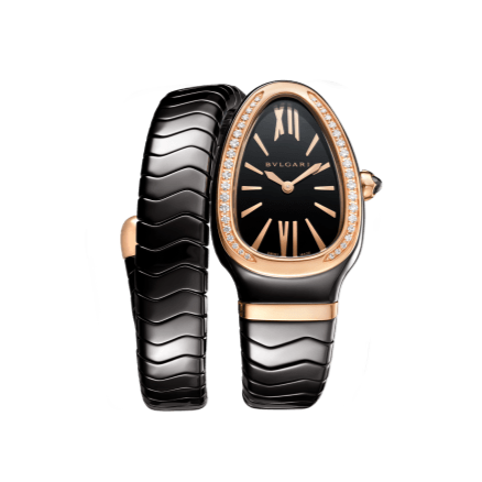Bvlgari Serpenti Super Clone Swiss Machine 35mm watch with elegant design and stainless steel case, showcasing the luxurious timepiece.