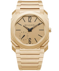 Bvlgari Aucto Super Clone Swiss watch with a 40mm case, featuring a wine-colored dial and stainless steel bracelet.
