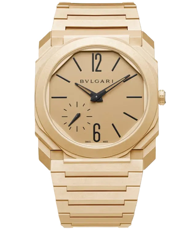 Bvlgari Aucto Super Clone Swiss watch with a 40mm case, featuring a wine-colored dial and stainless steel bracelet.