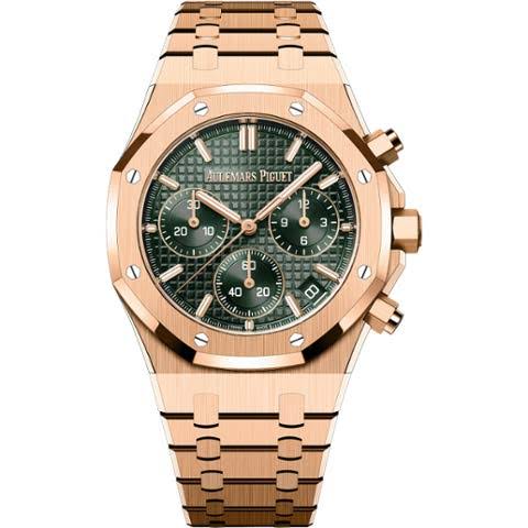 Audemars Piguet chronograph watch with a 41mm case, featuring a detailed dial and Swiss-made craftsmanship.