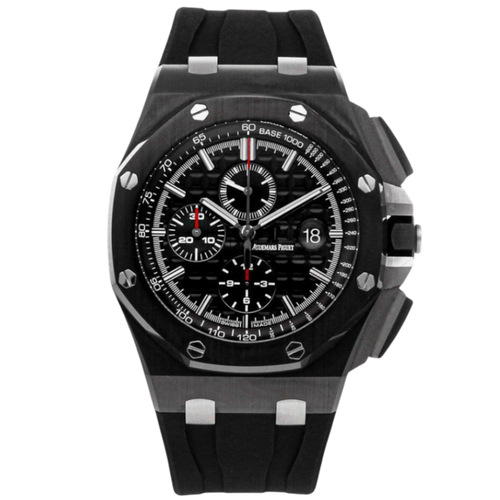 Audemars Piguet Offshore Super Clone Swiss watch with 43mm case, stainless steel bracelet, and detailed dial display.