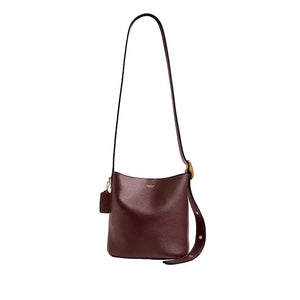 Coach Bleecker Bucket Bag 21 in burgundy