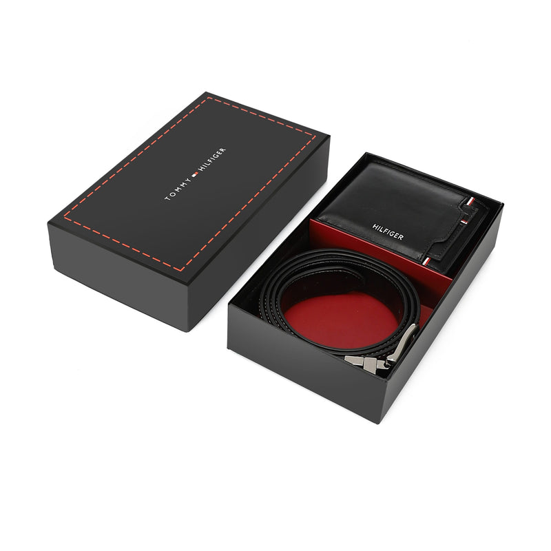 TOMMY HILFIGER set (Wallet & Belt)