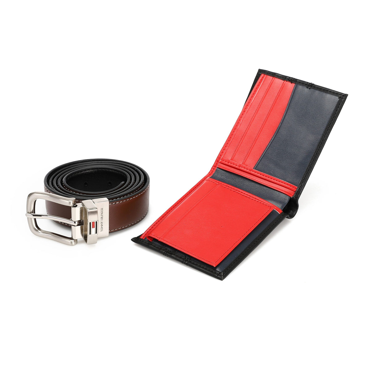 TOMMY HILFIGER set (Wallet & Belt)