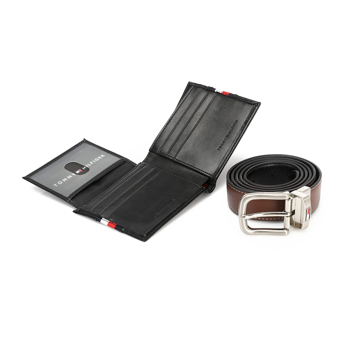 TOMMY HILFIGER set (Wallet & Belt)