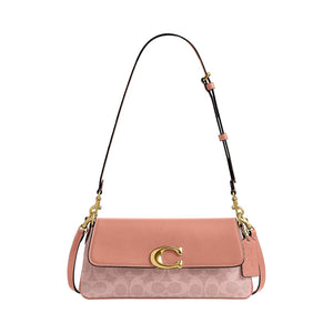 Coach Jet Shoulder Bag Pink in Signature Canvas