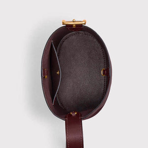 Coach Bleecker Bucket Bag 21 in burgundy