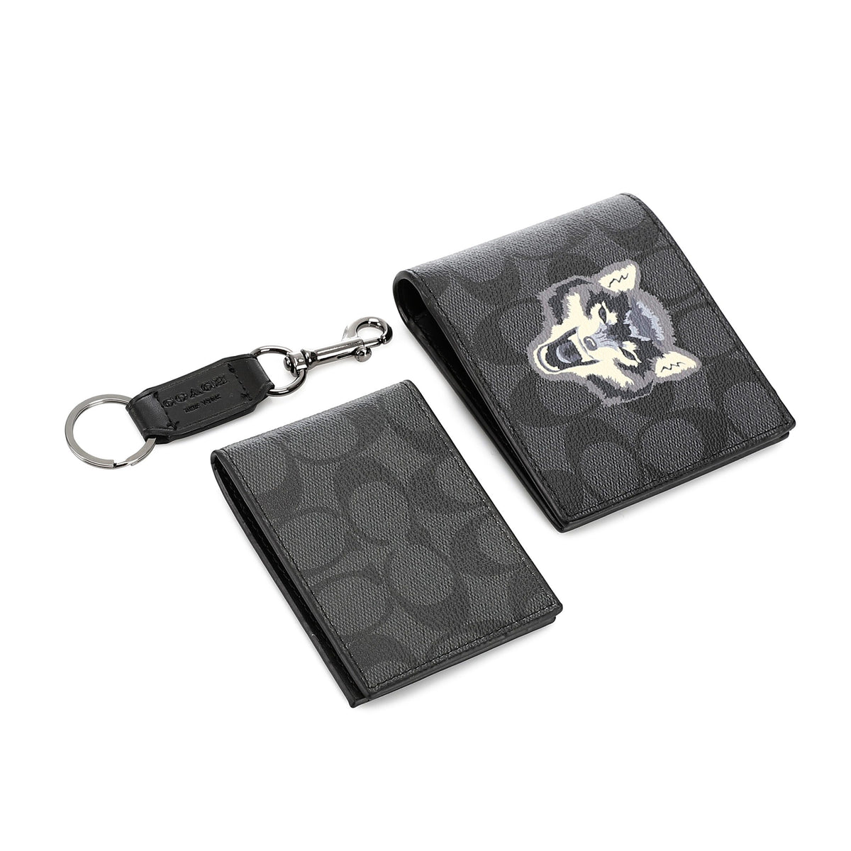 COACH set (Wallet & Card holder & Key chain)