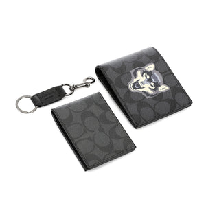 COACH set (Wallet & Card holder & Key chain)