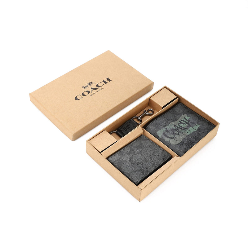 COACH set (Wallet & Card holder & Key chain)