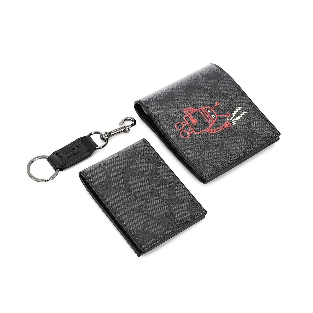 COACH set (Wallet & Card holder & Key chain)