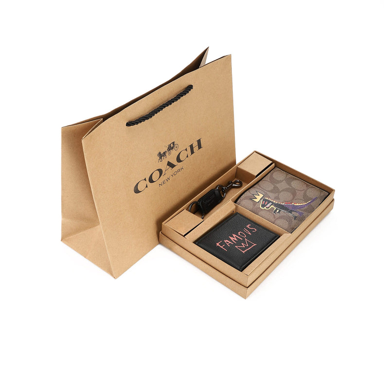 COACH set (Wallet & Card holder & Key chain)
