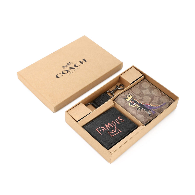 COACH set (Wallet & Card holder & Key chain)