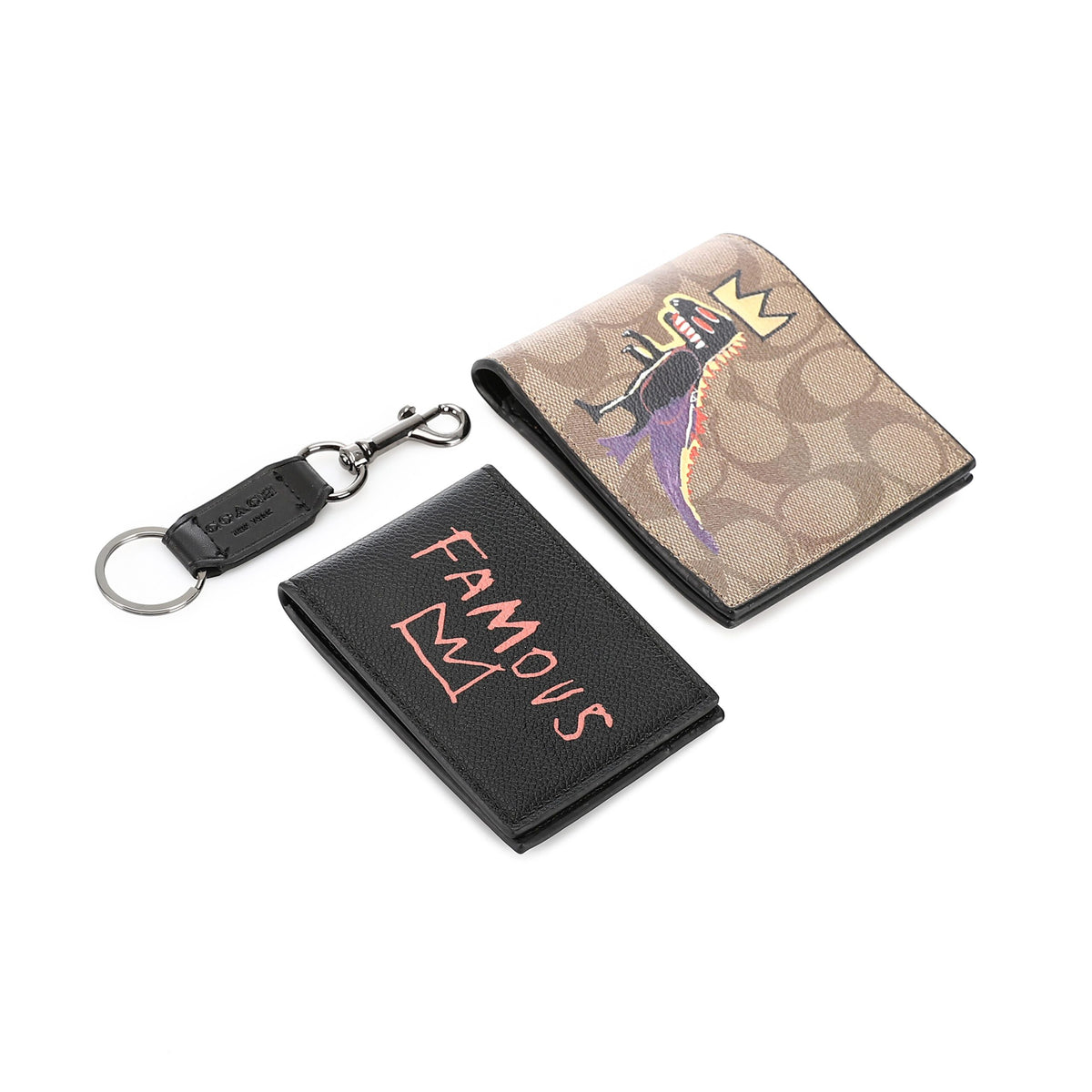 COACH set (Wallet & Card holder & Key chain)