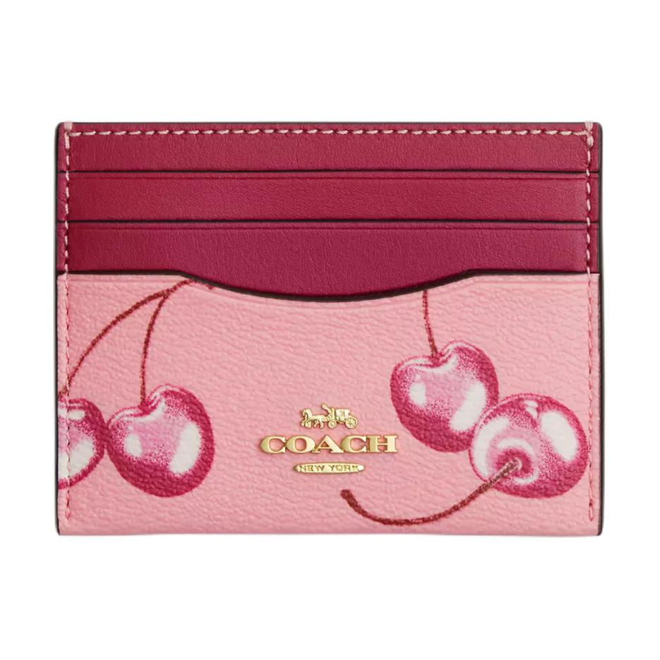 Coach Card Case CR840 – Blossom Pink/Bright Purple
