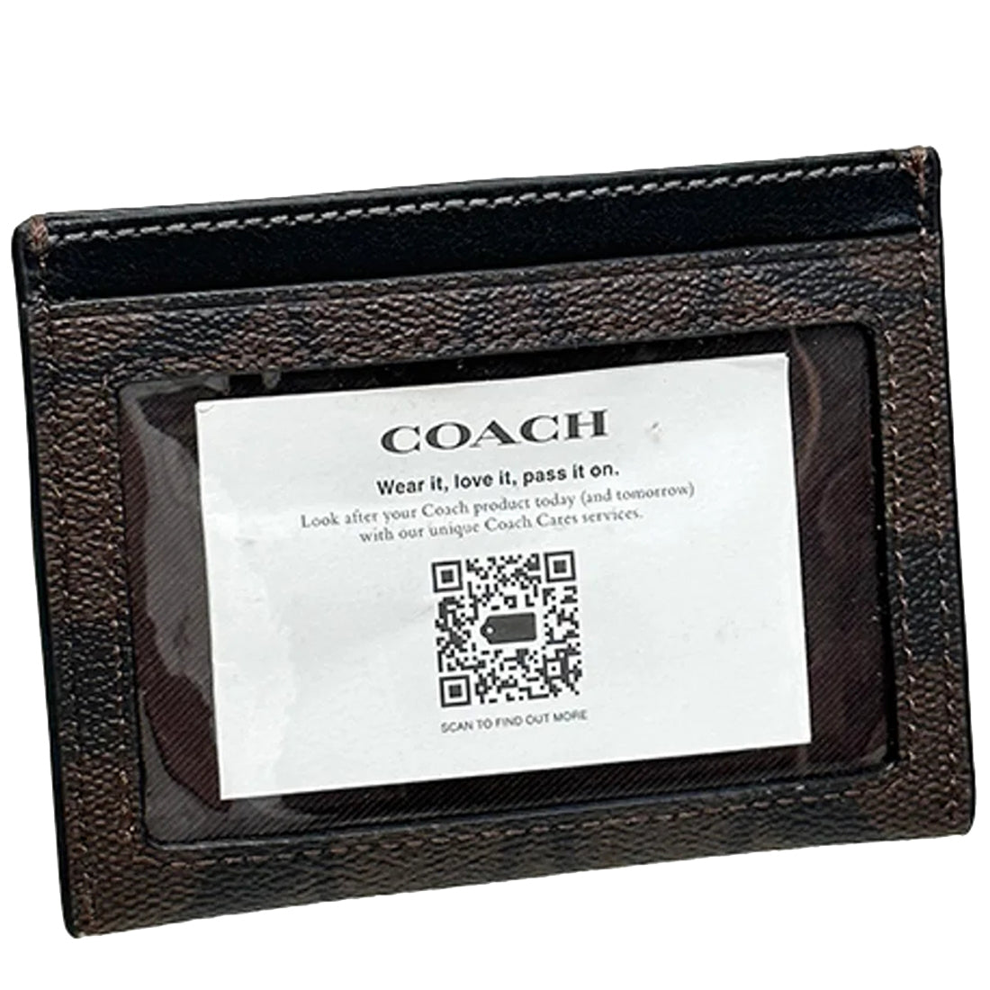 Coach Slim ID Card Case CH415 – Brown/Black