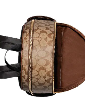 Coach Court Backpack In Blocked Signature Canvas