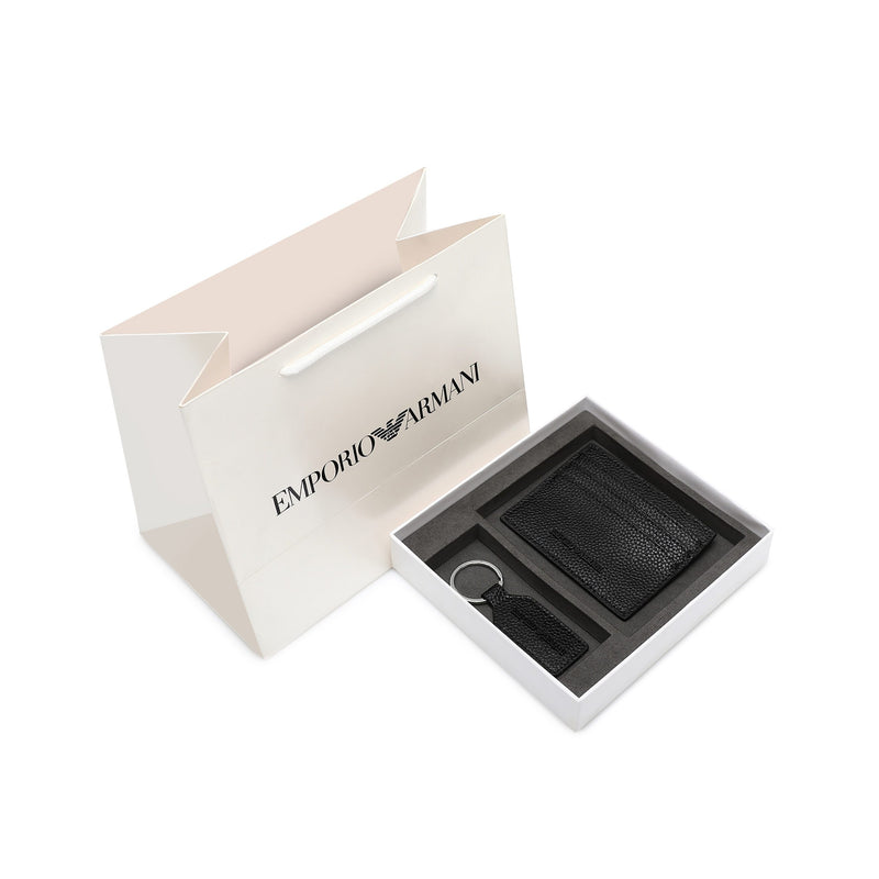 EMPORIO ARMANI set (Card holder & Key chain)